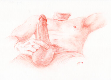Dessin intitulée "Barry phallus, homo…" par Jorge Bandarra, Œuvre d'art originale, Crayon