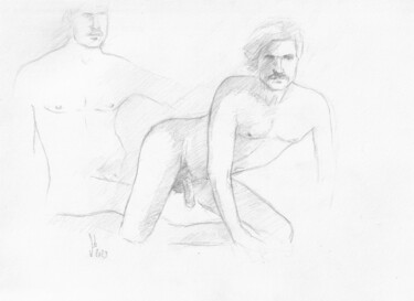 Drawing titled "TC life drawing stu…" by Jorge Bandarra, Original Artwork, Graphite