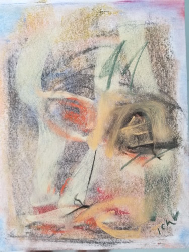 Malerei mit dem Titel "Tristeza (Sadness)" von Jorge Chaves, Original-Kunstwerk, Pastell