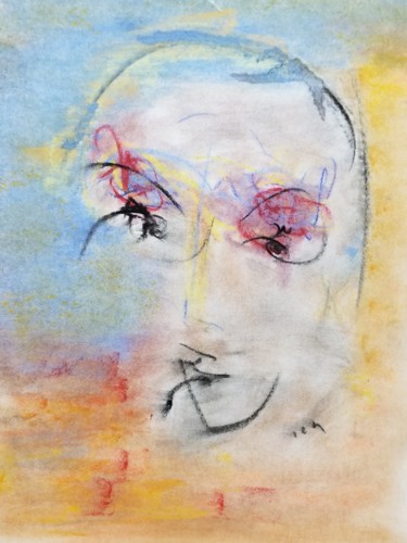 Картина под названием "INCERTIDUMBRE" - Jorge Chaves, Подлинное произведение искусства, Пастель