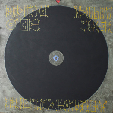 Malerei mit dem Titel "Sol Negro (II)" von Jorge Garnica, Original-Kunstwerk, Acryl