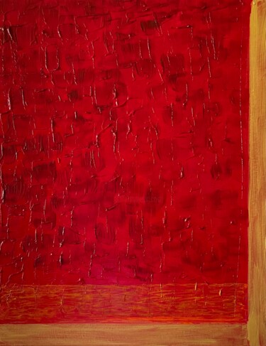 Pintura titulada "Ventanas: Red Skies…" por Jorge Gonzalez, Obra de arte original, Acrílico Montado en Bastidor de camilla d…