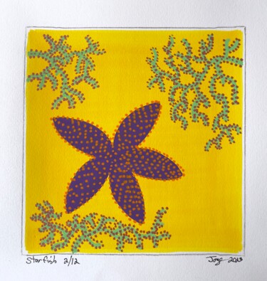Pintura intitulada "Starfish 2/12" por Jorge Gonzalez, Obras de arte originais, Acrílico