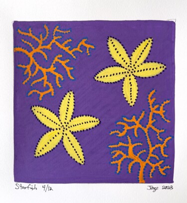 Pittura intitolato "Starfish 4/12" da Jorge Gonzalez, Opera d'arte originale, Acrilico