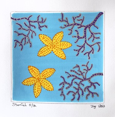 Malarstwo zatytułowany „Starfish 5/12” autorstwa Jorge Gonzalez, Oryginalna praca, Akryl
