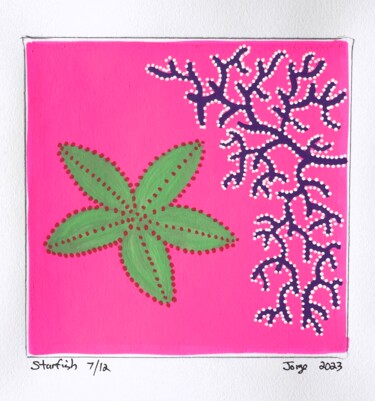 Pintura intitulada "Starfish 7/12" por Jorge Gonzalez, Obras de arte originais, Acrílico