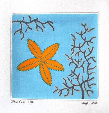 Malarstwo zatytułowany „Starfish 9/12” autorstwa Jorge Gonzalez, Oryginalna praca, Akryl