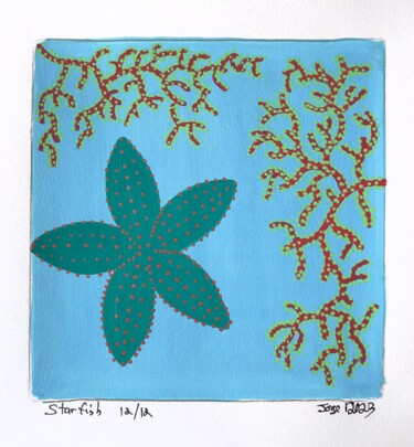Pintura titulada "Starfish 12/12" por Jorge Gonzalez, Obra de arte original, Acrílico