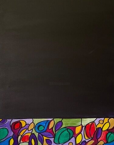 Картина под названием "But Without Faith" - Jorge Gonzalez, Подлинное произведение искусства, Акрил Установлен на Деревянная…