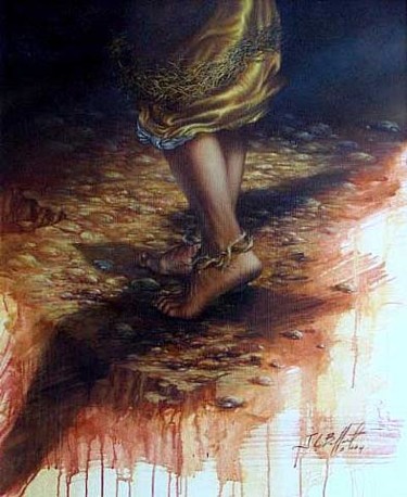 Pintura titulada "Sin Titulo" por Jorge Luis Ballart, Obra de arte original