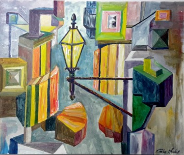 Pintura intitulada "89-lightening-color…" por Jorge Mendes, Obras de arte originais, Acrílico