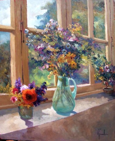 Pintura titulada "Flores de verano" por Jorge Pizzanelli, Obra de arte original