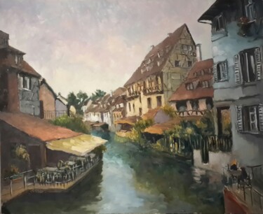 Pintura titulada "Colmar , Francia" por Jorge Pizzanelli, Obra de arte original, Oleo