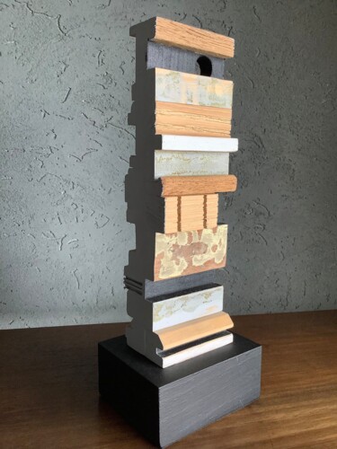 Skulptur mit dem Titel "Serie “Superficies”…" von Jorge R. Barboza, Original-Kunstwerk, Holz