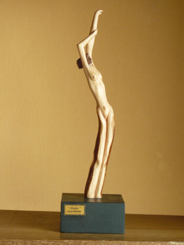 Scultura intitolato "" AMANTES "" da Jorge R. Barboza, Opera d'arte originale, Legno