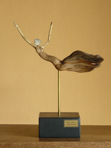 Sculptuur getiteld "" MUJER AMA "" door Jorge R. Barboza, Origineel Kunstwerk, Hout