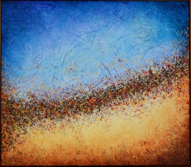 Painting titled "Missing Autumn" by Jorge Santos, Original Artwork, Acrylic