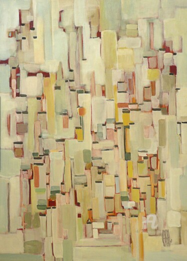 Pintura intitulada "Abstraction parisie…" por Jorge Coelho, Obras de arte originais, Acrílico