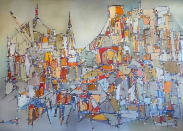 Malerei mit dem Titel "Condensate" von Jorge Coelho, Original-Kunstwerk, Öl