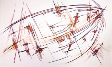 Peinture intitulée "N-essence" par Jorge Coelho, Œuvre d'art originale, Encre