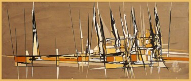 Картина под названием "Sentinelle" - Jorge Coelho, Подлинное произведение искусства, Масло