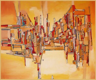 Painting titled "Transposition" by Jorge Coelho, Original Artwork, Oil