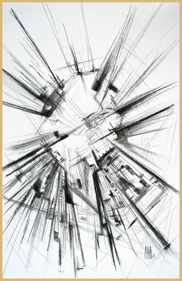 Рисунок под названием "Vertigineuse" - Jorge Coelho, Подлинное произведение искусства, Цветные карандаши