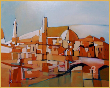 Painting titled "Firenze" by Jorge Coelho, Original Artwork, Oil