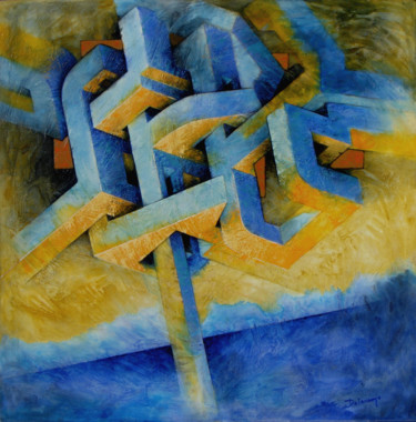 Painting titled "constructiva.jpg" by Jorge Luis De Lorenzo, Original Artwork, Acrylic