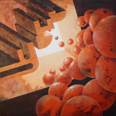 Painting titled "hacia-donde-vamos.j…" by Jorge Luis De Lorenzo, Original Artwork, Acrylic