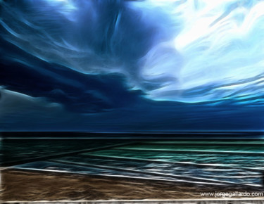 Digital Arts titled "beachofdreams85x11-…" by Jorge Gallardo, Original Artwork, Digital Painting