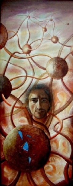 Pintura intitulada "auto retrato" por Jorgemiguele, Obras de arte originais