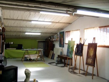 Painting titled "atelier 1" by Jorgemiguele, Original Artwork