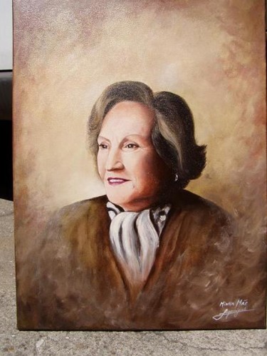 Painting titled "minha mãe" by Jorgemiguele, Original Artwork, Other