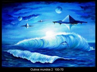 Painting titled "outros mundos" by Jorgemiguele, Original Artwork, Other