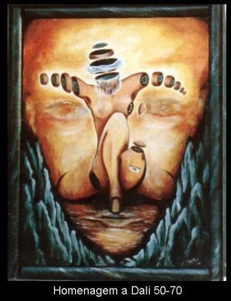 Pintura intitulada "homenagem a Dali" por Jorgemiguele, Obras de arte originais, Óleo