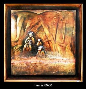 Pintura intitulada "familia" por Jorgemiguele, Obras de arte originais, Óleo