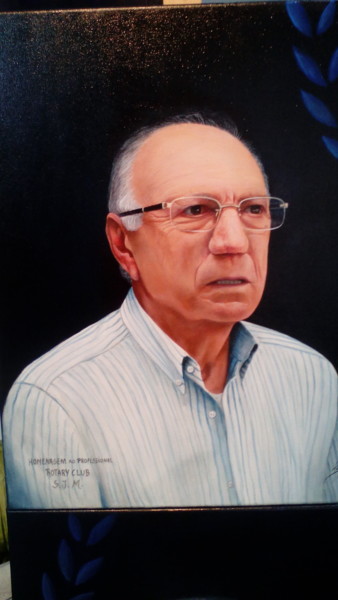 Pintura intitulada "retrato Sr.Mário (…" por Jorgemiguele, Obras de arte originais