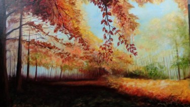Pintura intitulada "outono" por Jorgemiguele, Obras de arte originais, Acrílico