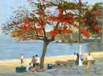 Pintura intitulada "Manhã de Outono em…" por Jorge Novaes, Obras de arte originais, Óleo