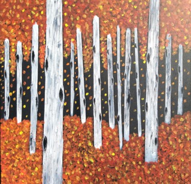 Pintura intitulada "Outono" por Jorge Oliveira, Obras de arte originais, Acrílico