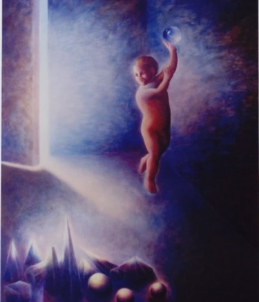 Peinture intitulée "The Awakening" par Jorge Velarde, Œuvre d'art originale, Huile