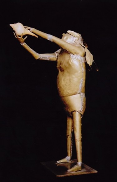 Sculpture intitulée "The ceremony" par Jorge Velarde, Œuvre d'art originale, Métaux