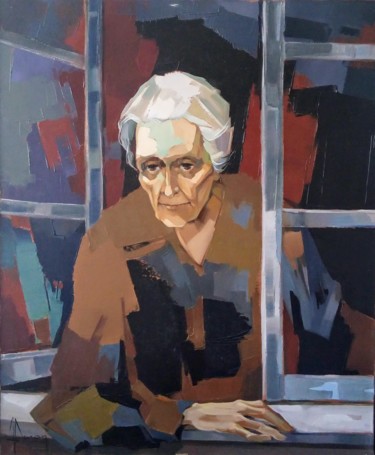 Pintura titulada "La anciana" por Jori Duran, Obra de arte original, Oleo