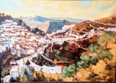 Malerei mit dem Titel "Casares" von Jori Duran, Original-Kunstwerk, Öl