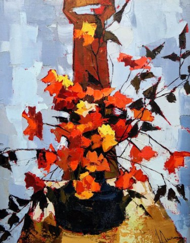 Peinture intitulée "Bouquet d'automne" par Jori Duran, Œuvre d'art originale, Huile