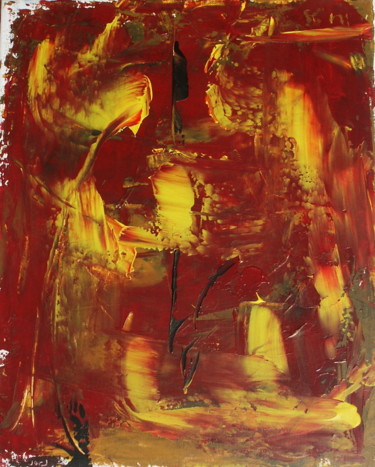 Schilderij getiteld "Epi noir" door Georges Allin (JorJ), Origineel Kunstwerk, Acryl
