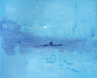 Peinture intitulée "Sous-marin bleu" par Georges Allin (JorJ), Œuvre d'art originale, Acrylique