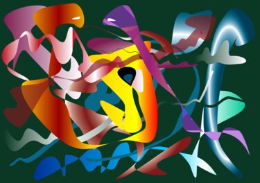 Arts numériques intitulée "Tentation" par Georges Allin (JorJ), Œuvre d'art originale, Peinture numérique