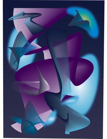 Arts numériques intitulée "Cosmos" par Georges Allin (JorJ), Œuvre d'art originale, Travail numérique 2D